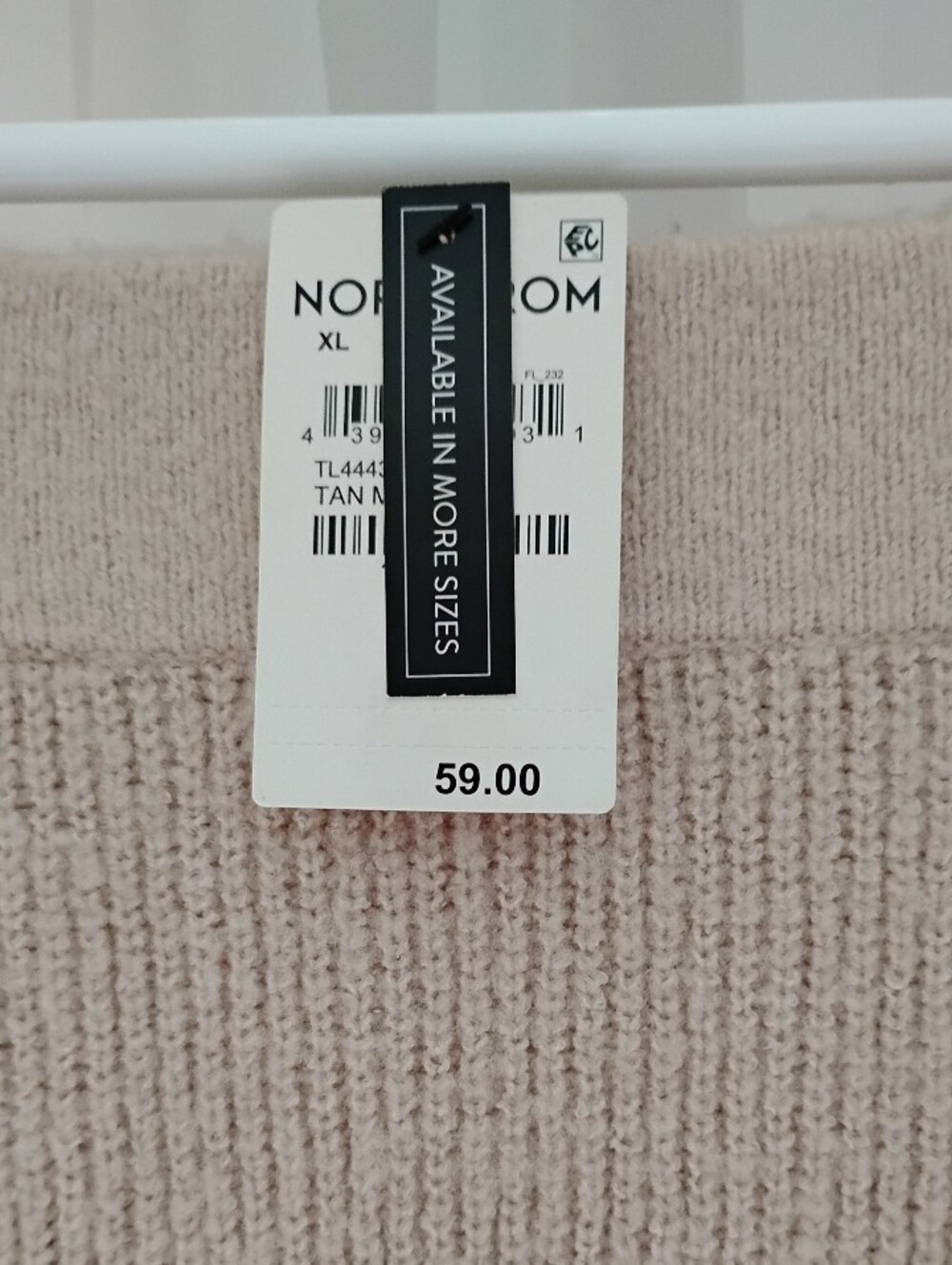 NWT (MSRP $59) Leith Women's Tan Memoir Split Sweater Midi Skirt Size XL cozy - Picture 8 of 16